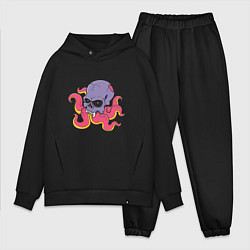 Мужской костюм оверсайз Skull Octopus, цвет: черный