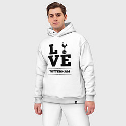 Мужской костюм оверсайз Tottenham Love Классика, цвет: белый — фото 2