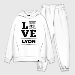 Мужской костюм оверсайз Lyon Love Классика, цвет: белый