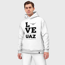 Мужской костюм оверсайз UAZ Love Classic, цвет: белый — фото 2
