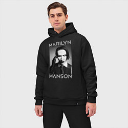 Мужской костюм оверсайз Marilyn Manson фото, цвет: черный — фото 2