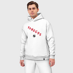 Мужской костюм оверсайз New York Rangers NHL, цвет: белый — фото 2