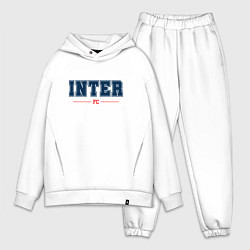 Мужской костюм оверсайз Inter FC Classic, цвет: белый