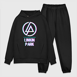 Мужской костюм оверсайз Linkin Park Glitch Rock, цвет: черный