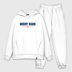 Мужской костюм оверсайз West Ham FC Classic, цвет: белый