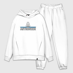 Мужской костюм оверсайз Astroneer logo, цвет: белый