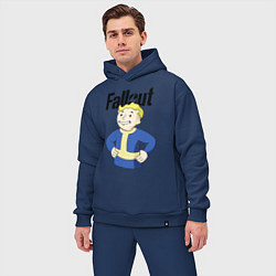 Мужской костюм оверсайз Fallout blondie boy, цвет: тёмно-синий — фото 2