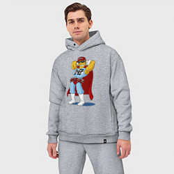 Мужской костюм оверсайз Duffman - Simpsons, цвет: меланж — фото 2