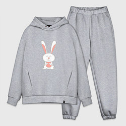 Мужской костюм оверсайз Smiling Rabbit, цвет: меланж