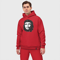 Мужской костюм оверсайз Че Гевара - рисунок, цвет: красный — фото 2