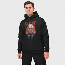 Мужской костюм оверсайз Slipknot art, цвет: черный — фото 2