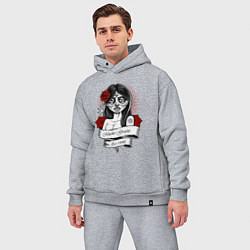 Мужской костюм оверсайз Mucho gracia, цвет: меланж — фото 2