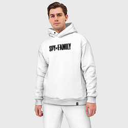 Мужской костюм оверсайз Spy Family - Logo, цвет: белый — фото 2