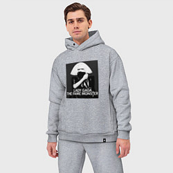 Мужской костюм оверсайз Lady gaga the fame monster, цвет: меланж — фото 2