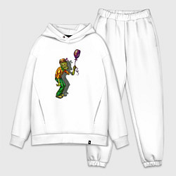 Мужской костюм оверсайз Зомби и шарик, цвет: белый