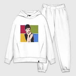 Мужской костюм оверсайз Audrey Hepburn, цвет: белый
