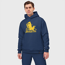 Мужской костюм оверсайз Bruce Lee fighter, цвет: тёмно-синий — фото 2