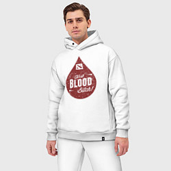 Мужской костюм оверсайз Dota blood, цвет: белый — фото 2