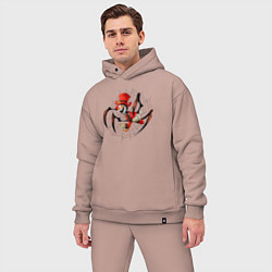 Мужской костюм оверсайз Spider Charles, цвет: пыльно-розовый — фото 2