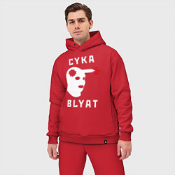 Мужской костюм оверсайз CS хэдшот, цвет: красный — фото 2