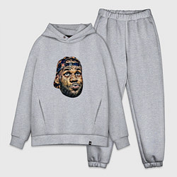 Мужской костюм оверсайз Lebron face, цвет: меланж