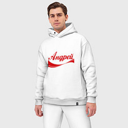 Мужской костюм оверсайз Андрей, цвет: белый — фото 2