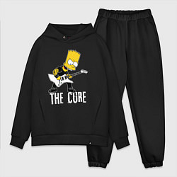Мужской костюм оверсайз The Cure Барт Симпсон рокер, цвет: черный