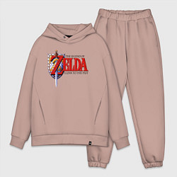 Мужской костюм оверсайз The Legend of Zelda game, цвет: пыльно-розовый