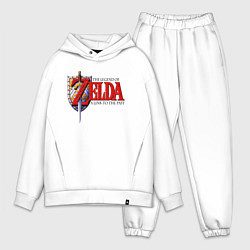 Мужской костюм оверсайз The Legend of Zelda game, цвет: белый
