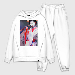 Мужской костюм оверсайз Гейша юная, цвет: белый