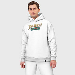 Мужской костюм оверсайз Fable heroes logo, цвет: белый — фото 2