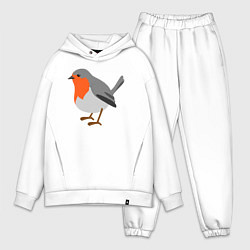 Мужской костюм оверсайз Зарянка, цвет: белый