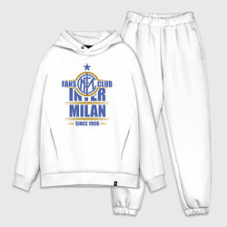 Мужской костюм оверсайз Inter Milan fans club, цвет: белый