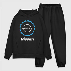 Мужской костюм оверсайз Nissan в стиле Top Gear, цвет: черный