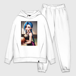 Мужской костюм оверсайз Jinx с мячом, цвет: белый