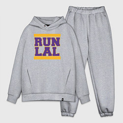 Мужской костюм оверсайз Run Lakers, цвет: меланж
