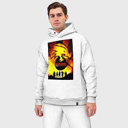 Мужской костюм оверсайз Подземелья и драконы, цвет: белый — фото 2