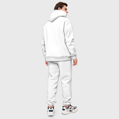 Мужской костюм оверсайз Dude Capy - Bronx - New York / Белый – фото 4
