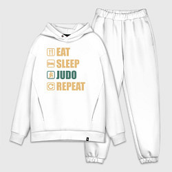 Мужской костюм оверсайз Eat sleep judo