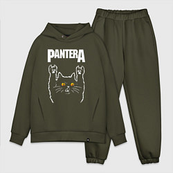 Мужской костюм оверсайз Pantera rock cat, цвет: хаки