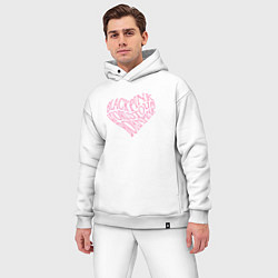 Мужской костюм оверсайз Blackpink worldtour bornpink, цвет: белый — фото 2