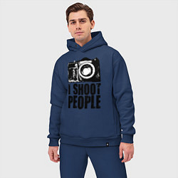 Мужской костюм оверсайз Shoot photographer, цвет: тёмно-синий — фото 2