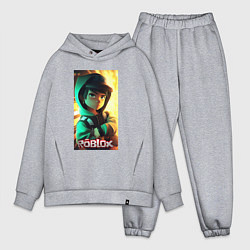 Мужской костюм оверсайз Персонаж Роблокс, цвет: меланж