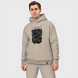 Мужской костюм оверсайз In my mind 2, цвет: миндальный — фото 2