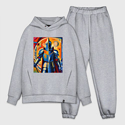 Мужской костюм оверсайз Средневековый рыцарь в доспехах, цвет: меланж