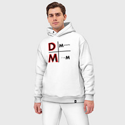 Мужской костюм оверсайз Depeche Mode - Memento Mori Logo, цвет: белый — фото 2