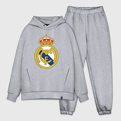 Мужской костюм оверсайз Real madrid fc sport, цвет: меланж