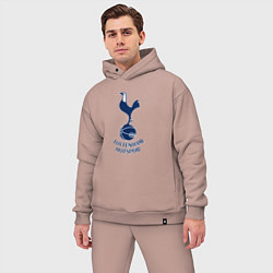 Мужской костюм оверсайз Tottenham Hotspur fc sport, цвет: пыльно-розовый — фото 2