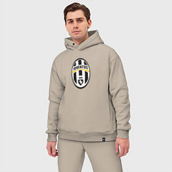 Мужской костюм оверсайз Juventus sport fc, цвет: миндальный — фото 2