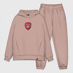 Мужской костюм оверсайз Arsenal fc sport club, цвет: пыльно-розовый